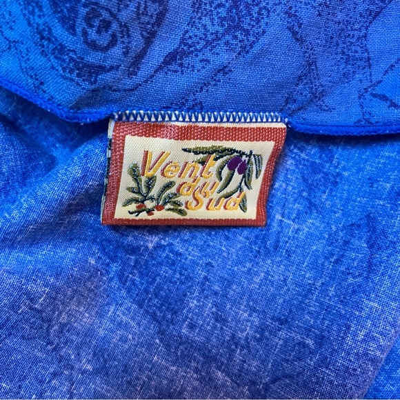 Vent Du Sud Blue Floral Tablecloth Made In France 90 X 56 French Country - Picture 2 of 6